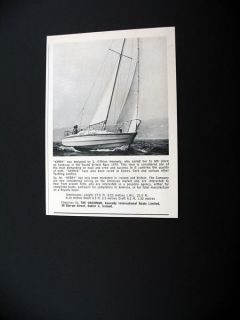 Kennedy Boats Kerry Yacht Sailboat 1972 Print Ad