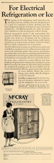 McCray Refrigerator Cabinet Kendallville Ind.   ORIGINAL ADVERTISING