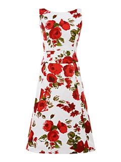 Ariella Boat neck prom dress Red   House of Fraser