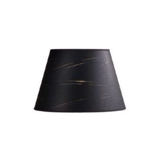 New 13 5 in Wide Barrel Shaped Lamp Shade Black Paper Laura Ashley
