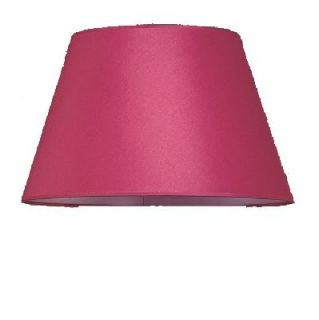 New 7 5 in Wide Barrel Clip on Chandelier Lamp Shade Fuchsia Red Silk