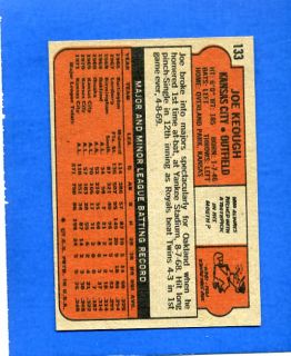 1972 Topps RARE Over Print Error Card 133 Keough