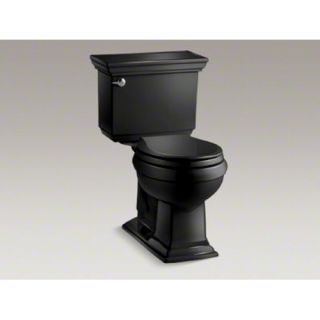 Kohler K 3933 7 Comfort Height Two Piece Round Front Toilet Black