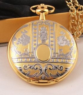 Loook Gold Silver Plated Pocket Watch 12mth Wty KP12