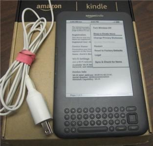  Kindle Keyboard 3rd Gen Version 3 1 WiFi