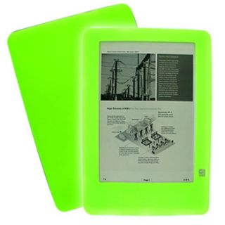 Green Soft Skin Silicone Case Cover for E Book Kindle DX