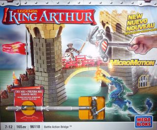 New Legends King Arthur Micromotion Mega Bloks Battle Action Bridge