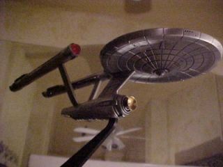**STARSHIP ENTERPRISE*PEWTER by The Franklin Mint 1988 Model & Stand