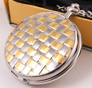 Loook Gold Silver Plated Pocket Watch 12mth Wty KP7