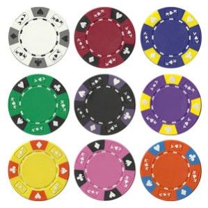 Ace King Suited Sample 9 Poker Chip Set 14 Gram New