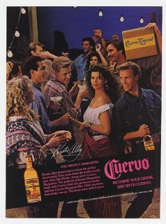 1988 Kirstie Alley Party Photo Cuervo Tequila Ad