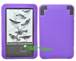 New 4 Silicone Skin Cases for  Kindle 3 eBook Reader