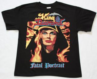 King Diamond Fatal Portrait86 Mercyful Fate Death Thrash New Black T