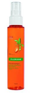 Klorane Mango Nutritive Oil Spray for Dry Hair 125ml Without Rinsing