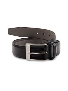 Henri Lloyd Trident leather belt Black   