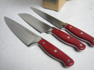 11 15 KitchenAid Cutlery 12 Piece Candy Apple Red Kitchen Knife Set