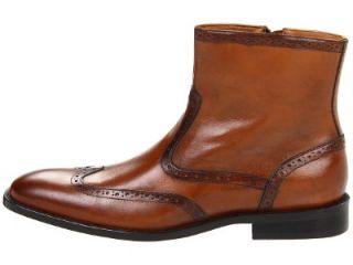 Johnston Murphy Knowland Mens Tan Casual Dress Wing Tip Boots Shoes