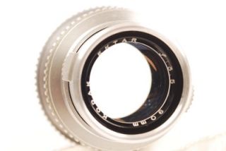 Kodak Ektra RF 90mm F 3 5 Lens Caps Metal Case Nice