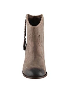 Aldo Fastrost Mid Heel Western Ankle Boots Taupe   House of Fraser