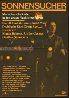 Konrad Wolf Sonnensucher Sun Seekers Sci Fi East German Art Poster