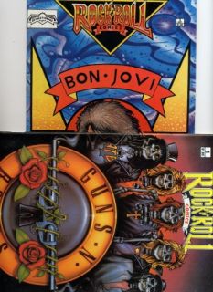 Guns N Roses Plus Bon Jovi Band Origins Two Comic Books Cool