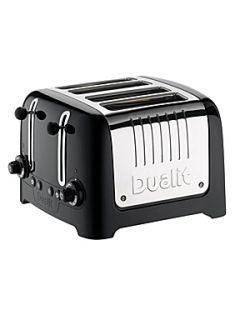 Dualit 46205 lite 4 slice black gloss toaster   