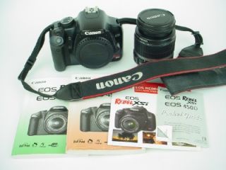 Canon EOS Rebel XSi 450D 12 2 MP Digital SLR Camera Black w 18 55 EF