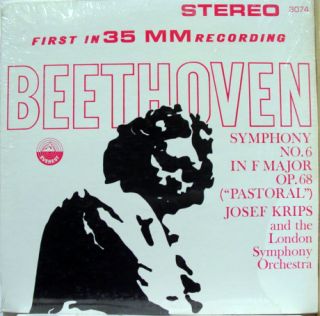 Krips Beethoven Symphony No 6 F Major LP SDBR 3074