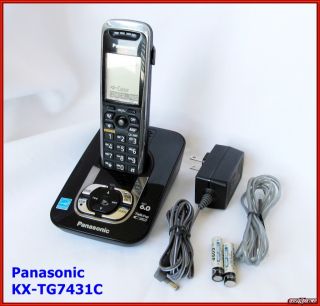 Panasonic KX TG7431C DECT 6 0 Black Cordless Phone with Answering