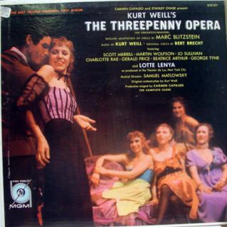 Kurt Weill The Threepenny Opera LP Vinyl E3121 VG