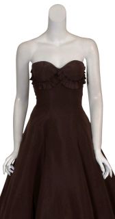 Oscar de La Renta Silk Eve Ball Gown Dress $9800 6 New