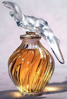Vintage Nina Ricci LAir Du Temps Perfume Bottle Lalique Double Dove