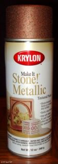 Krylon Make It Stone Textured Spray Paint Metal Copper