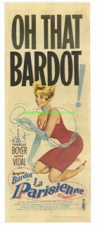 La Parisienne Movie Poster lb F Insert Brigitte Bardot
