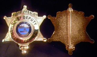 Elvis Presley Chief Deputy Shelby County Collectors Badge BN