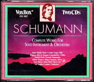 Schumann Complete Works for Solo Instrument Orchestra 2 CD
