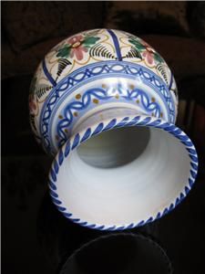 Vintage de La Cal Barreira Puente Vase Spain Majolica Art Pottery Hand