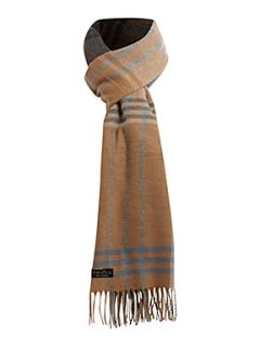 Fraas Large tartan print long scarf   