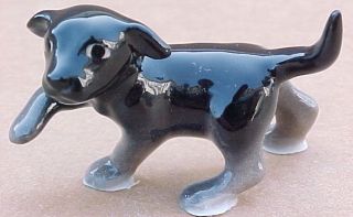 Hagen Renaker Black Lab Pup Dog Labrador Puppy Retriever Figurine