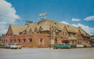 Vintage Divided Postcard of WORT HOTEL, JACKSON, WYOMING. Published