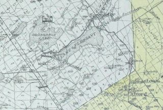 1912 Large Map Hamilton County NY Lake Pleasant Etc
