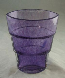 Kosta Boda Purple Mezzo Vase Signed Ann Wahlstrom Scarce Contemporary
