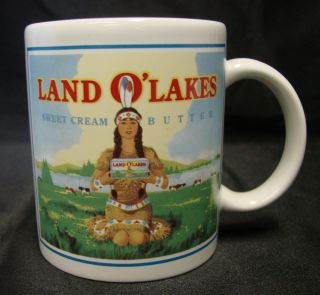Land O Lakes Sweet Cream Butter Indian Native American Girl