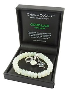 Charmology Charmology `good luck` bead bracelet with 3 charm   