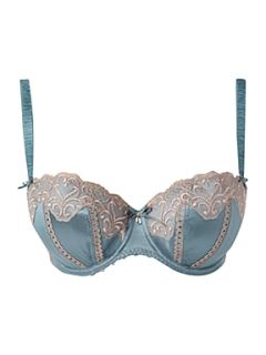 Fauve Veronique uw padded half cup bra Blue   House of Fraser