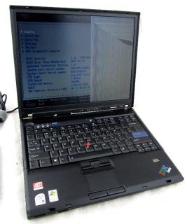 Thinkpad T60p 14.1” Core 2.00GHz 1GB CD RW/DVD ROM Laptop For Parts