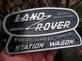 Land Rover 4WD Station Wagon Heck Emblem Plakette