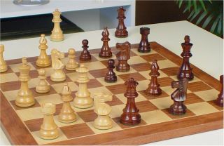 Lardy Chess Set Rosewood Mahogany Board 3 75 King
