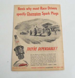 1946 Langhorne Speedway Race Program PA