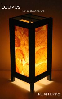 Contemporary Interior Orange Leave Desk Light Bedside Table Lamp INV